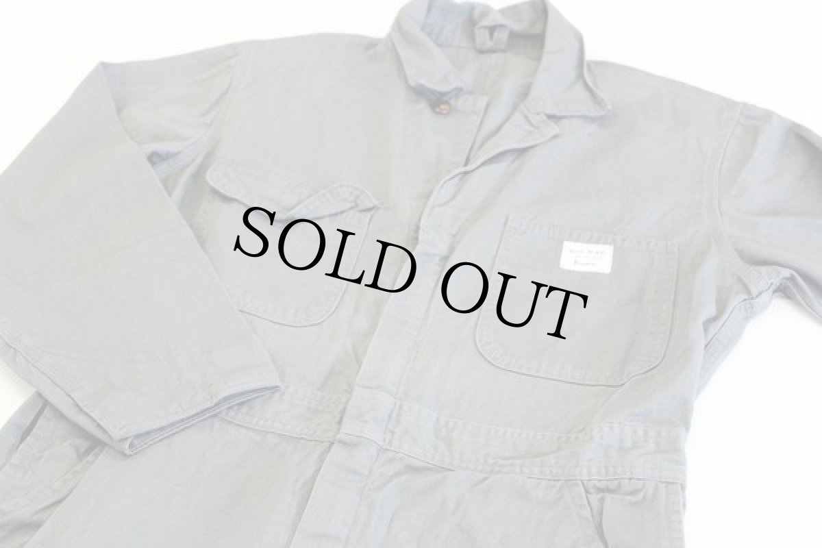 画像2: 60s Penneys BIGMACビッグマック HBT ヘリンボーンツイル オールインワン 38S★つなぎ (2)