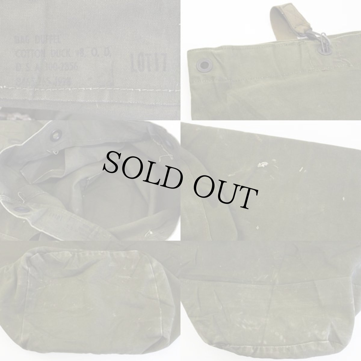 画像3: 50s 米軍 US ステンシル ダッフルバッグ (3)