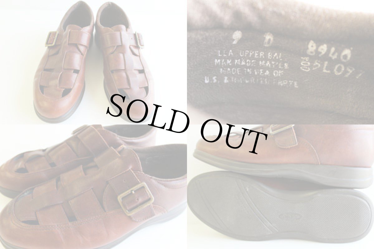 画像3: USA製REDWINGレッドウイング 編み込みストラップシューズ 9D (3)