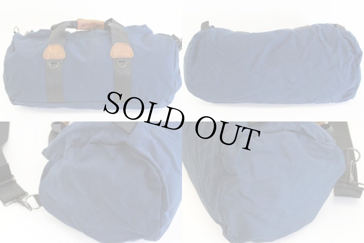 画像2: 80s USA製 JANSPORTジャンスポーツ ダッフルバッグ 紺 (2)