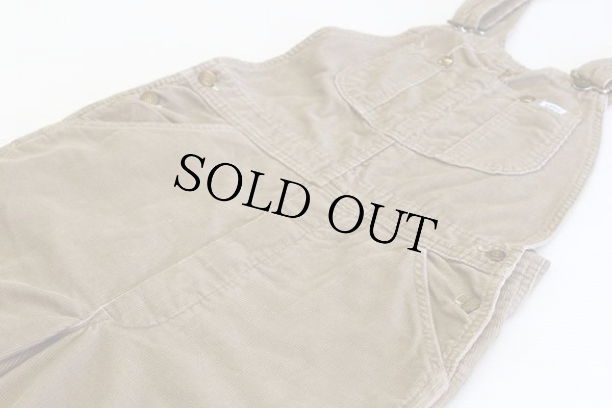 画像2: 70s USA製 Leeリー コーデュロイ オーバーオール w32 (2)