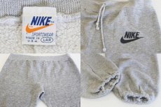 画像3: 70s USA製 NIKEナイキ ワンポイント スウェットパンツ グレー L (3)