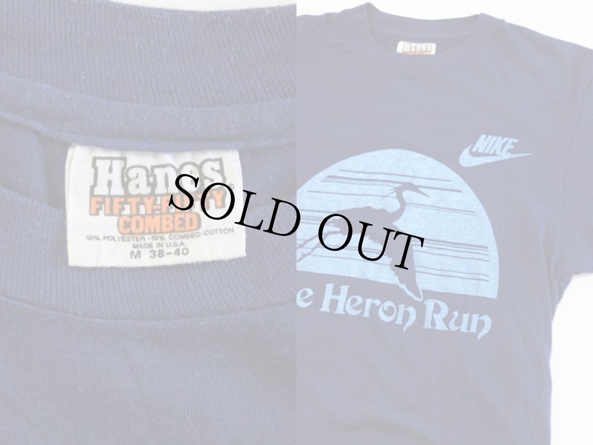 画像3: 70s USA製 Hanes NIKEナイキ Tシャツ 紺 M (3)