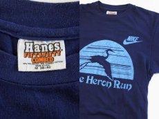 画像3: 70s USA製 Hanes NIKEナイキ Tシャツ 紺 M (3)