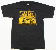画像2: 80s USA製 METRO JAM 88 BLACK ANGELS MC Tシャツ 黒 M (2)
