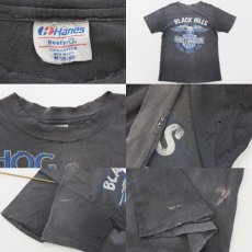 画像3: 80s  USA製 HARLEY HOGPOWER ハーレー ダビッドソン コットンTシャツ 墨黒 M (3)