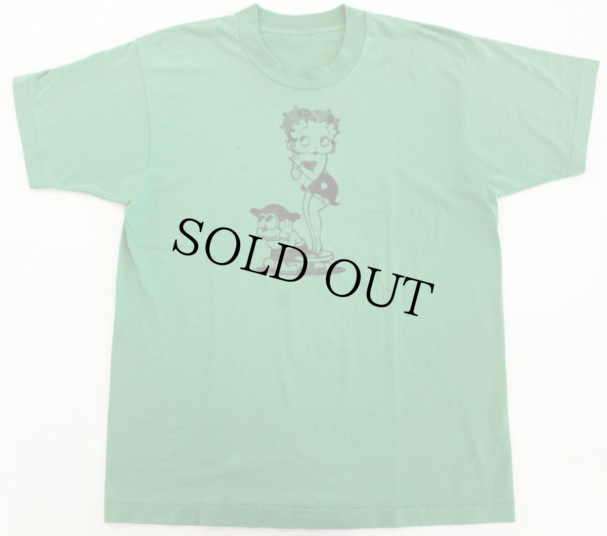 画像2: 80s BETTY BOOP ベティ ブープ Tシャツ 緑 (2)