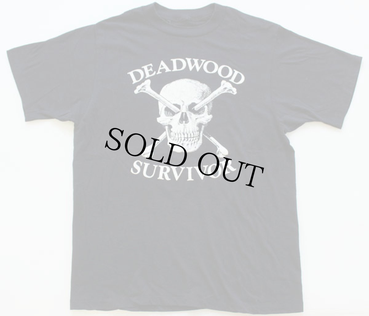 画像2: 80s DEADWOOD SURVIVOR MC スカル Tシャツ 黒 (2)