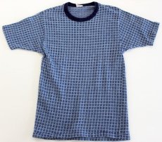 画像2: 70s Par Knit 総柄 ジャガードTシャツ M (2)