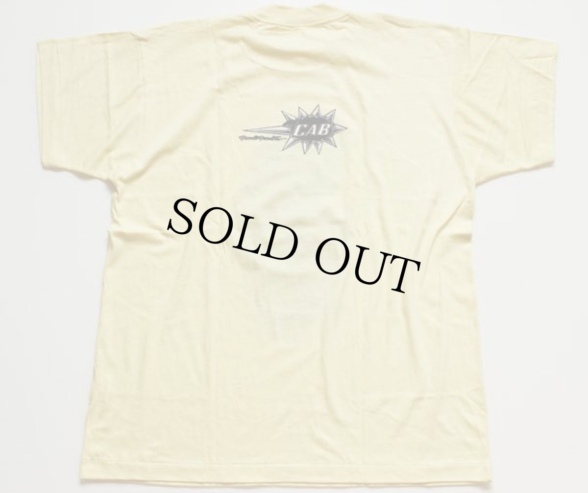 画像2: デッドストック★80s POWELLパウエル CABALEROキャバレロ コットンTシャツ 薄黄 L (2)