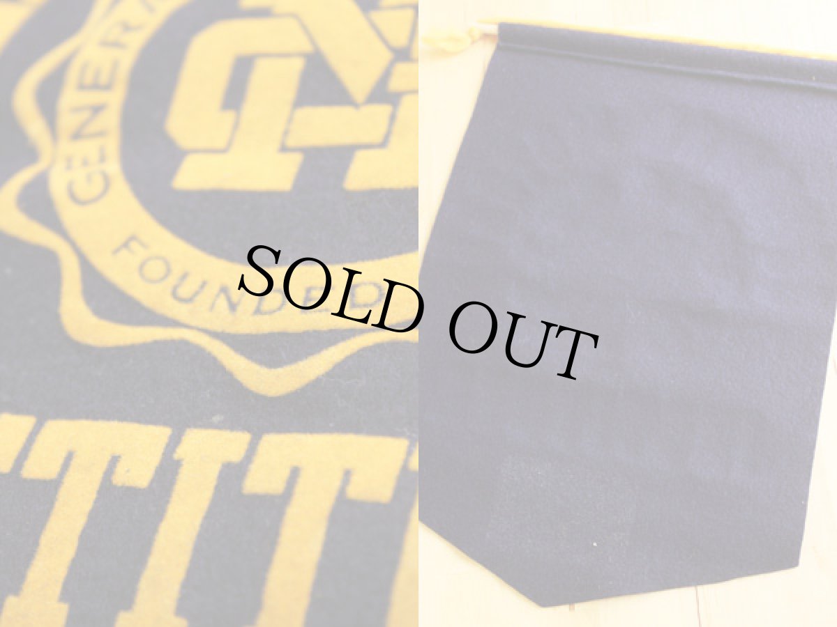 画像3: ビンテージ GENERAL MOTORS INSTITUTE フロッキープリント フェルト ペナント (3)