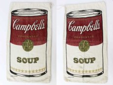 画像2: ビンテージ Campbell's SOUP キャンベル スープ 染み込みプリント 布袋★アンディウォーホル (2)
