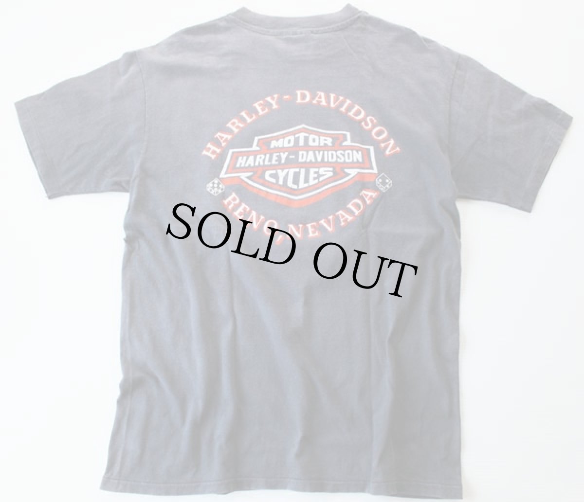 画像2: 80s USA製 HARLEY-DAVIDSON ハーレー ダビッドソン コットンTシャツ 炭黒  L (2)