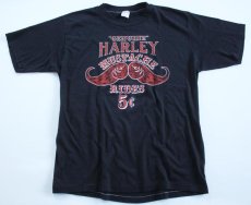 画像1: 80s USA製 HARLEY-DAVIDSON MUSTACHE ハーレー ダビッドソン Tシャツ XL (1)