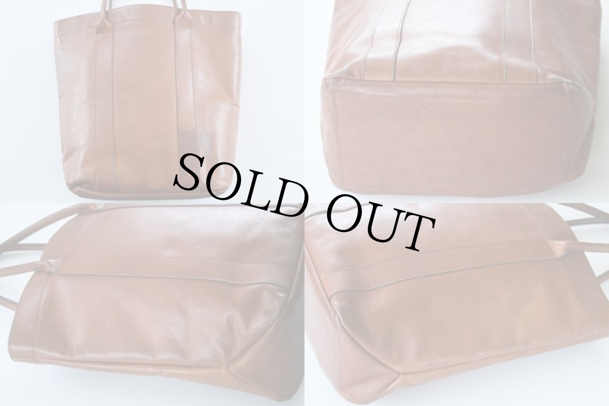 画像2: 80s USA製 ORVISオービス レザー トートバッグ 茶 (2)