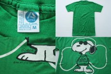 画像3: 80s USA製 ARTEX スヌーピー JOE IRISH クローバー Tシャツ 緑 M (3)