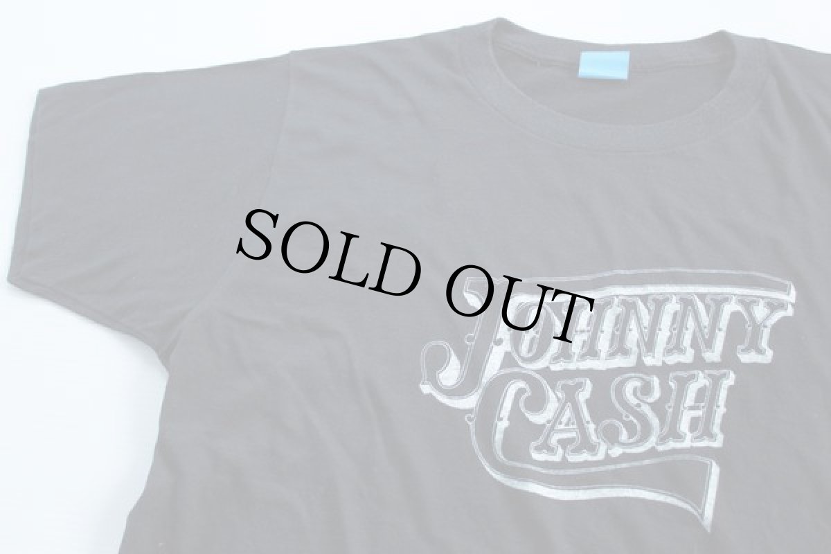 画像1: デッドストック★80s USA製 JOHNNY CASHジョニーキャッシュ Tシャツ 黒 L (1)