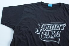 画像1: デッドストック★80s USA製 JOHNNY CASHジョニーキャッシュ Tシャツ 黒 L (1)