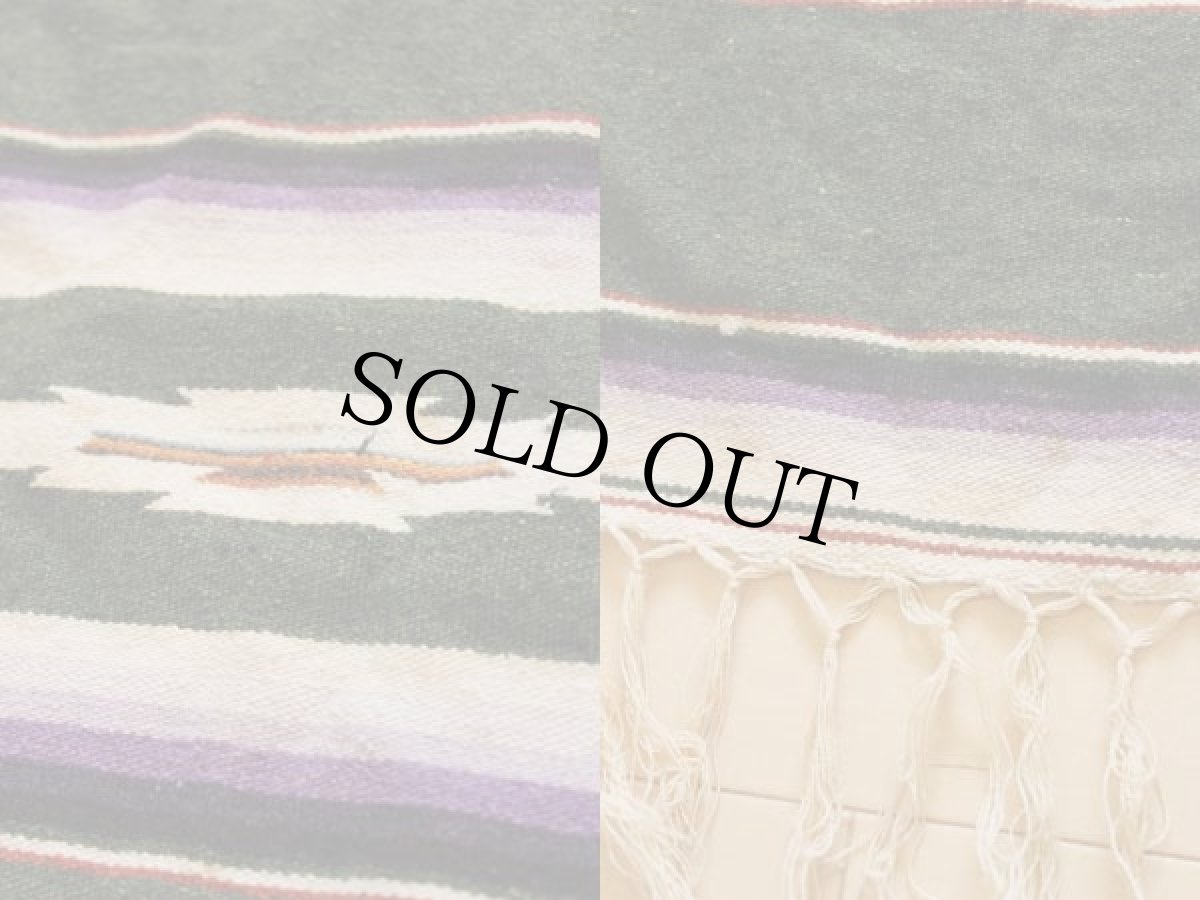 画像3: ビンテージ メキシカンラグ サラペ (3)