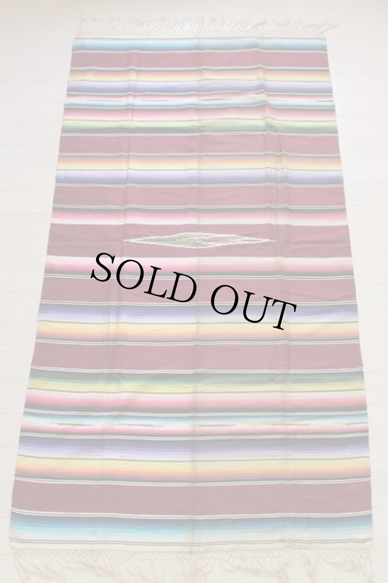 画像2: ビンテージ メキシカンラグ サラペ (2)