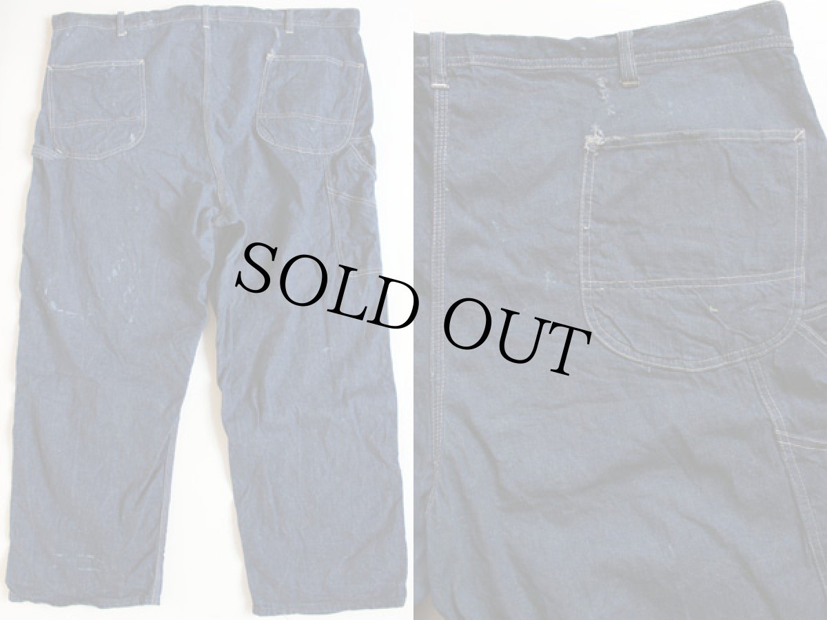 画像2: 50s Leeリー デニム ペインターパンツ w50★特大 (2)
