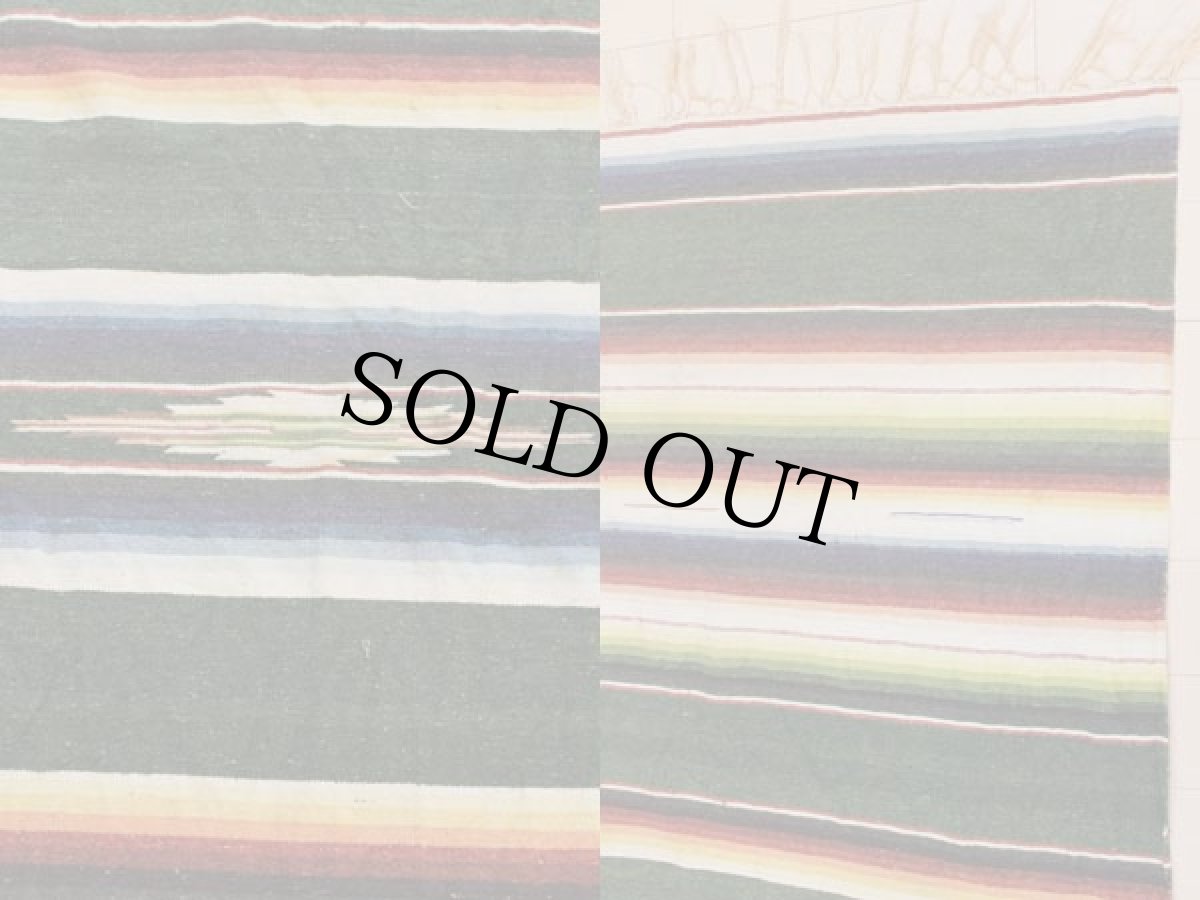 画像3: ビンテージ メキシカンラグ サラペ (3)