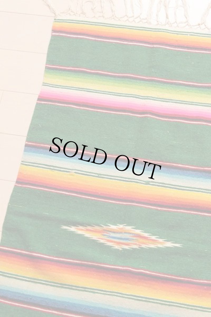 画像3: ビンテージ メキシカンラグ サラペ (3)