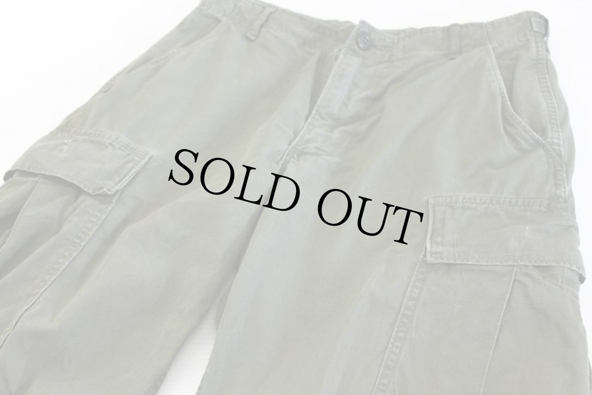 画像2: 60s 米軍 U.S.ARMY ジャングルファティーグパンツ S-S (2)