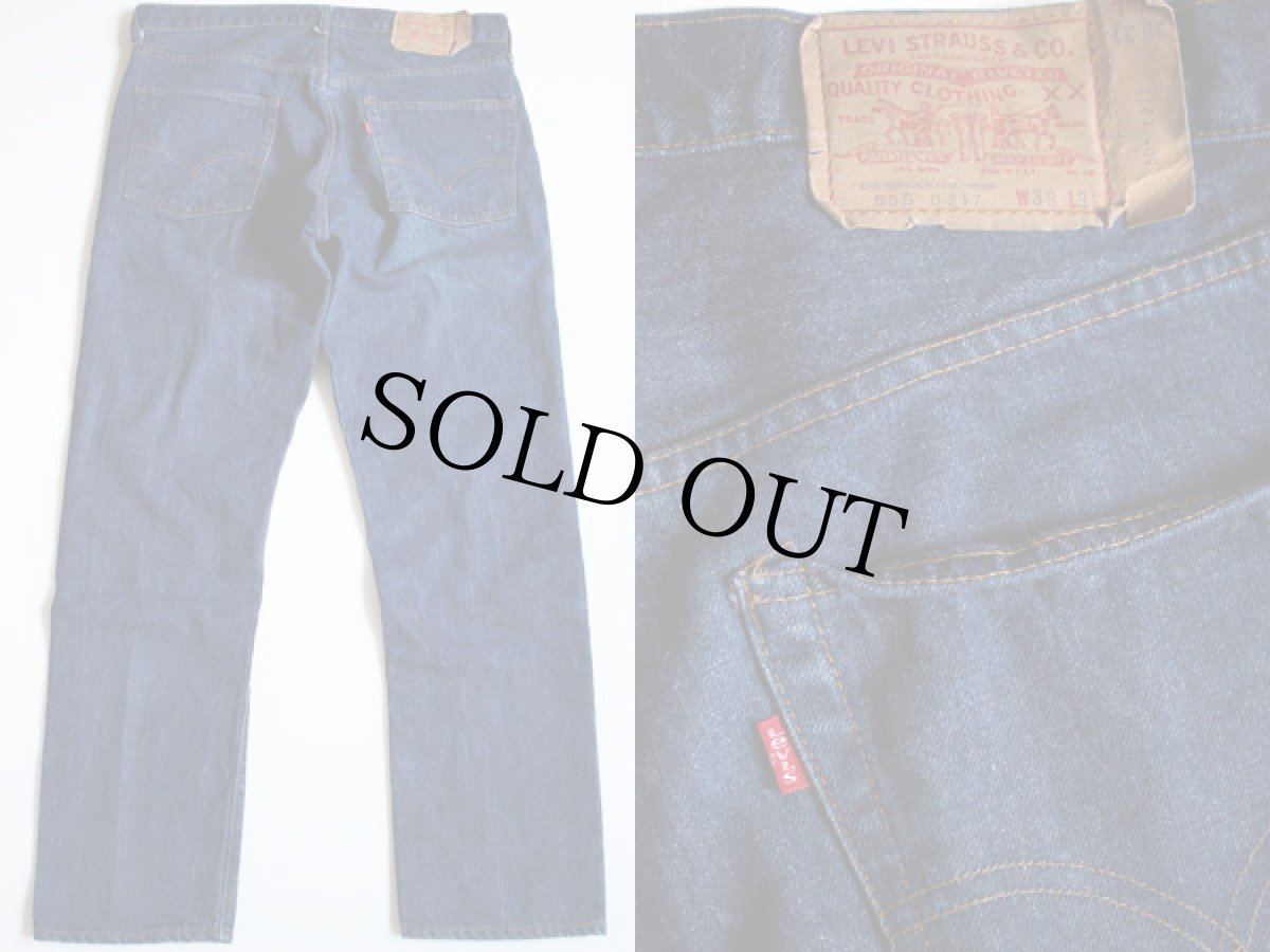 画像2: 70s USA製 Levi'sリーバイス 505 シングル 66前期 デニムパンツ W38 L31 (2)