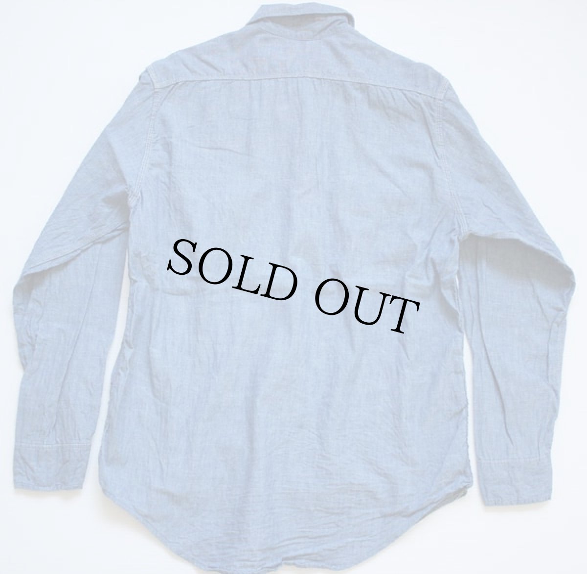 画像2: 70s BIGMACビッグマック シャンブレーシャツ M (2)