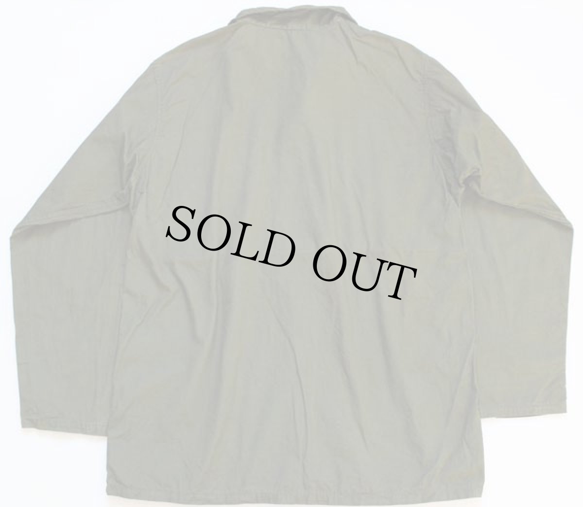 画像2: 60s 米軍 U.S.NAVY SEABEES刺繍 コットンポプリン シャツ (2)