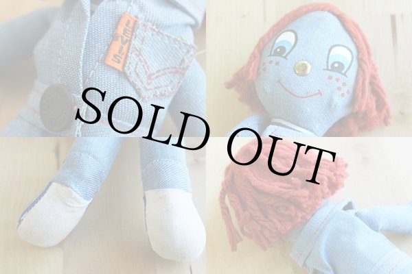 70s LEVI'Sリーバイス BIGE デニム ラグドール☆ぬいぐるみ