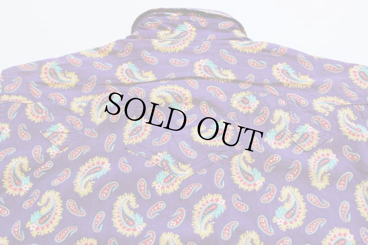 画像5: 40s Mc Clure's ペイズリー 総柄 ウエスタンシャツ (5)