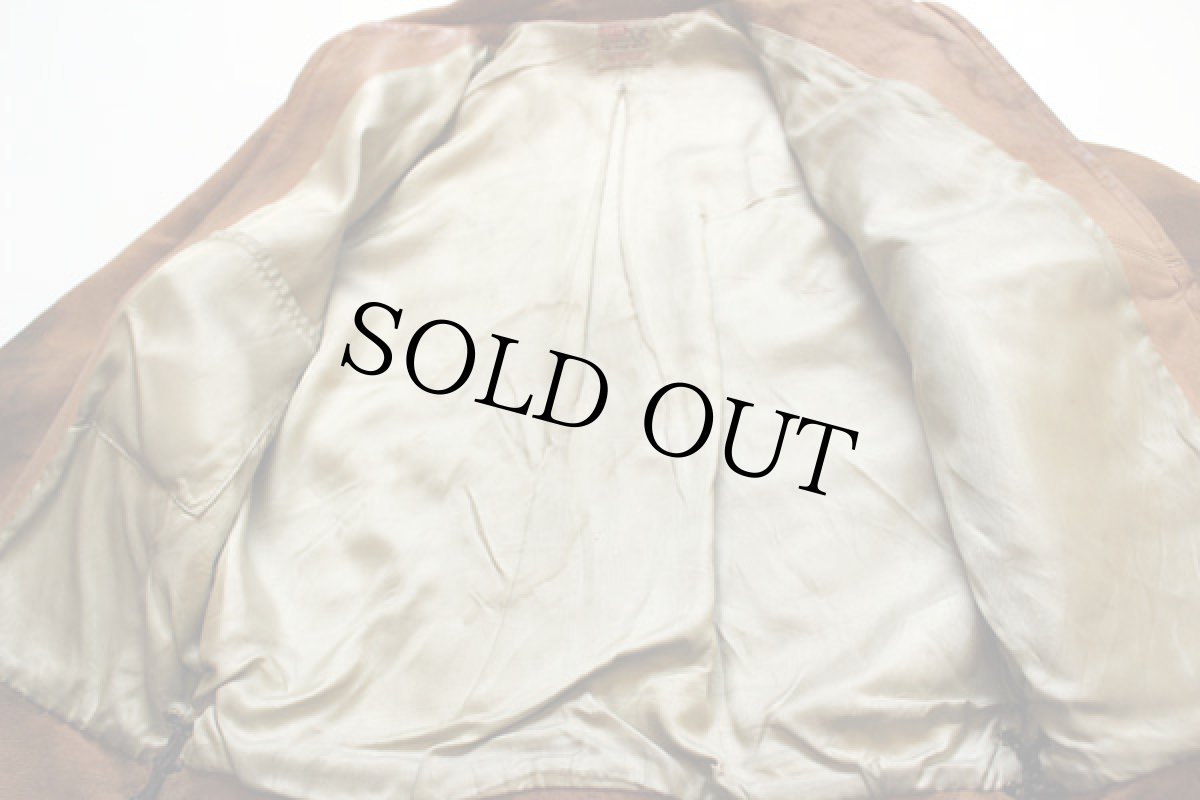 画像5: 50s LEVI'Sリーバイス ショートホーン スエードレザージャケット (5)