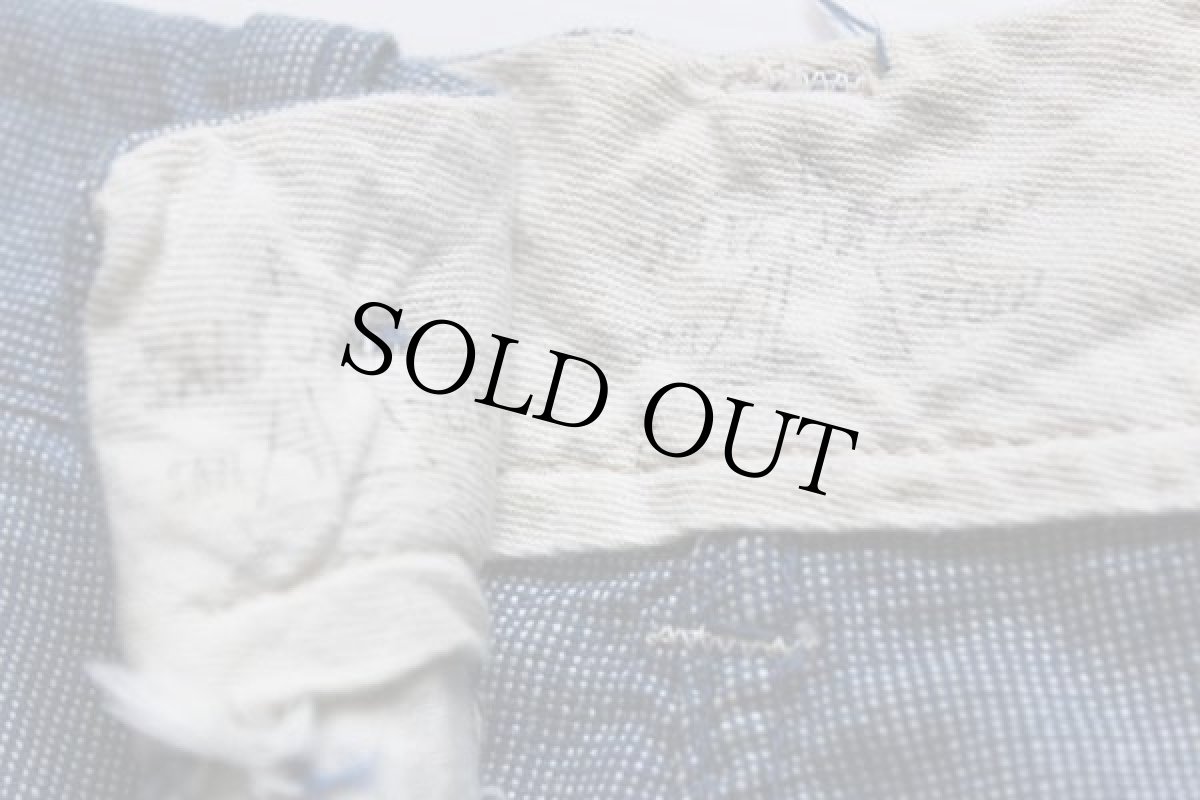 画像4: 50s UNKNOW ピンチェック ワークパンツ w38 (4)