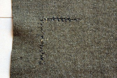 画像3: アンティーク 米軍 U.S.ARMY チェーン刺繍入りブランケット