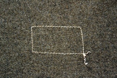 画像1: アンティーク 米軍 U.S.ARMY チェーン刺繍入りブランケット