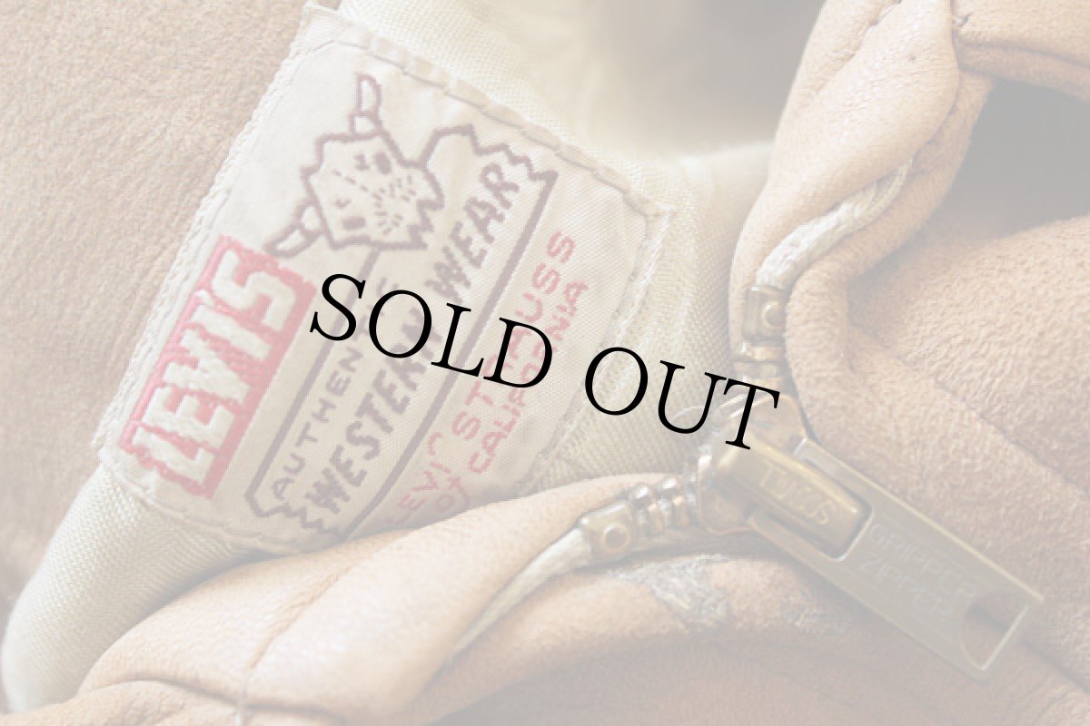 画像4: 50s LEVI'Sリーバイス ショートホーン スエードレザージャケット (4)