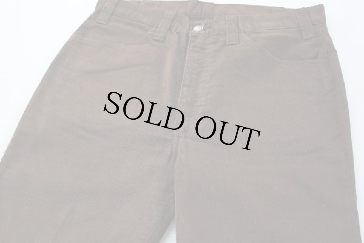 画像2: 70s LEVI'Sリーバイス 546 BIGE コーデュロイパンツ 焦茶 (2)