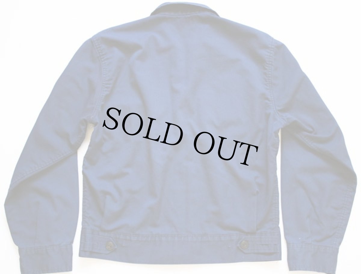 画像2: 70s WORK WEAR パッチ付き ワークジャケット 紺 S (2)