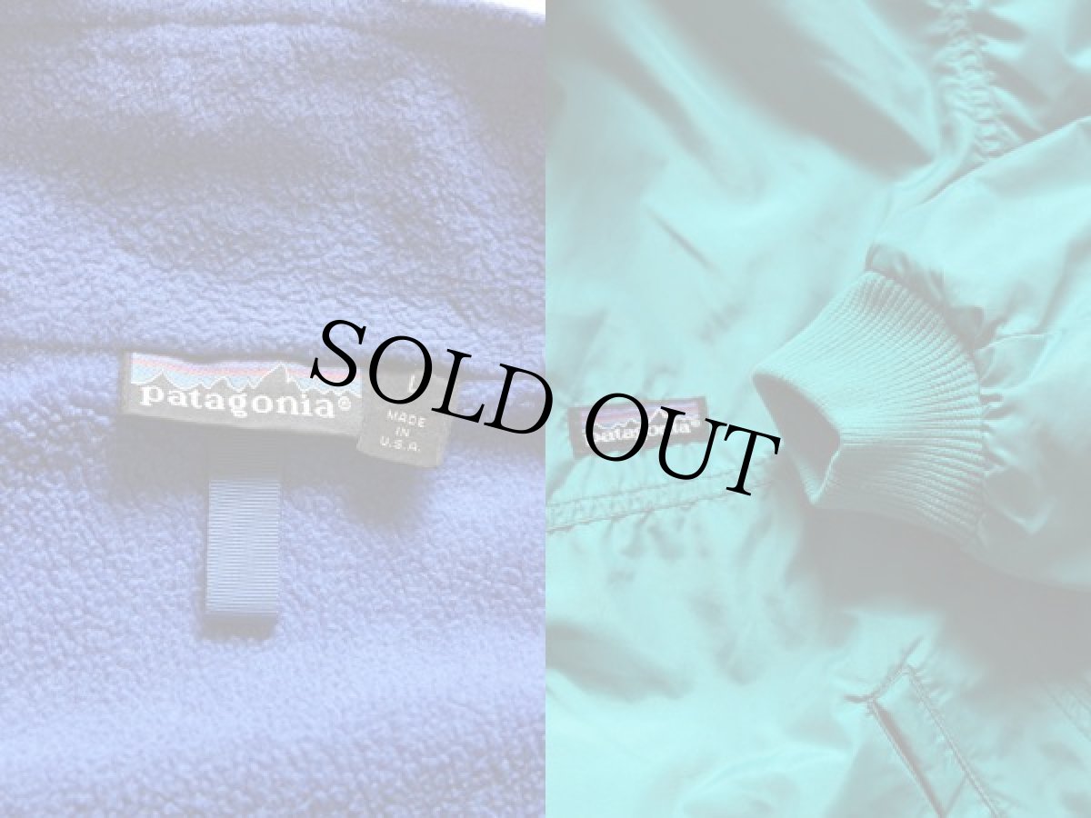 画像3: 90s USA製 patagoniaパタゴニア フリースナイロンジャケット 緑 L★シェルドシンチラ (3)
