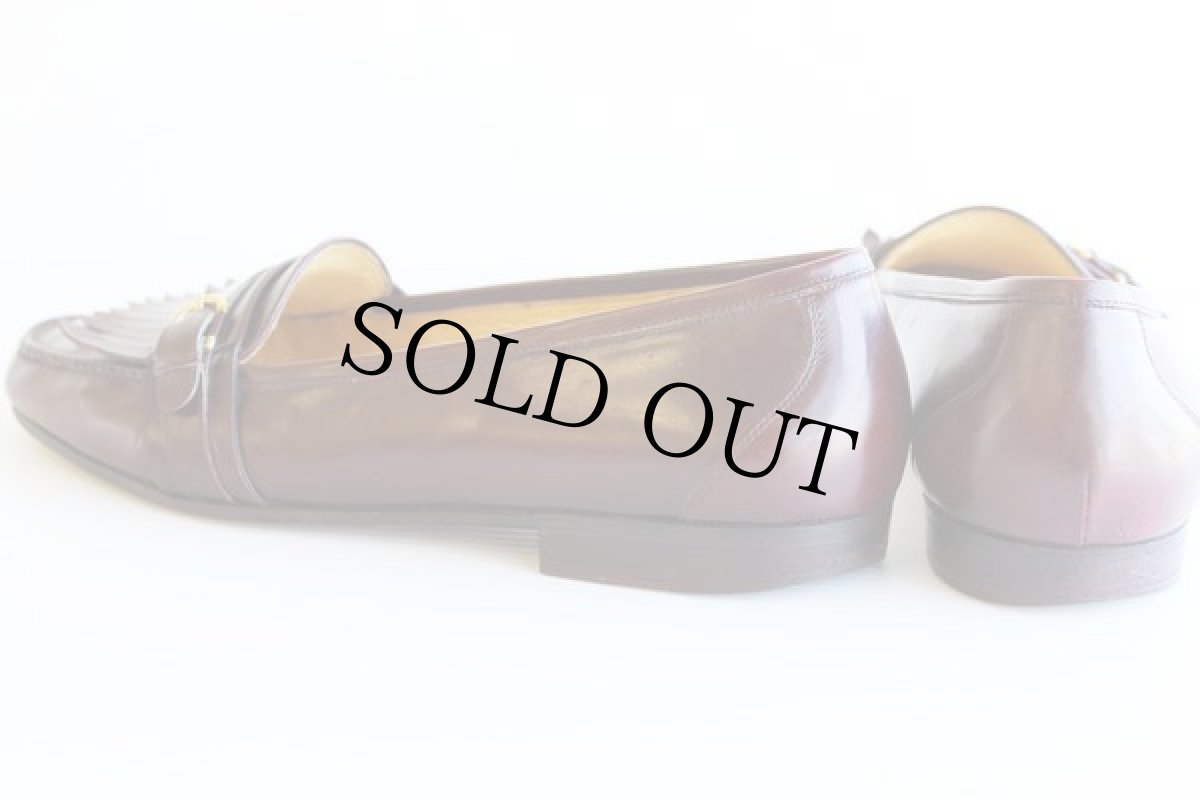 画像2: イタリア製 COLE-HAANコールハーン ローファー レザーシューズ 赤茶 10D★革靴 (2)