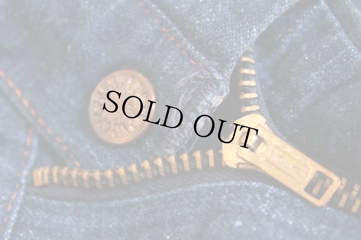 画像4: 60s UNKNOWN インディゴ デニム ペインターパンツ w42 (4)