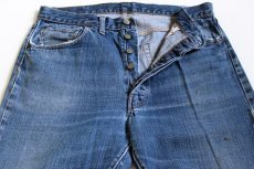 画像2: 70s  USA製 Levi'sリーバイス 501 シングル 66前期 デニムパンツ w36 (2)