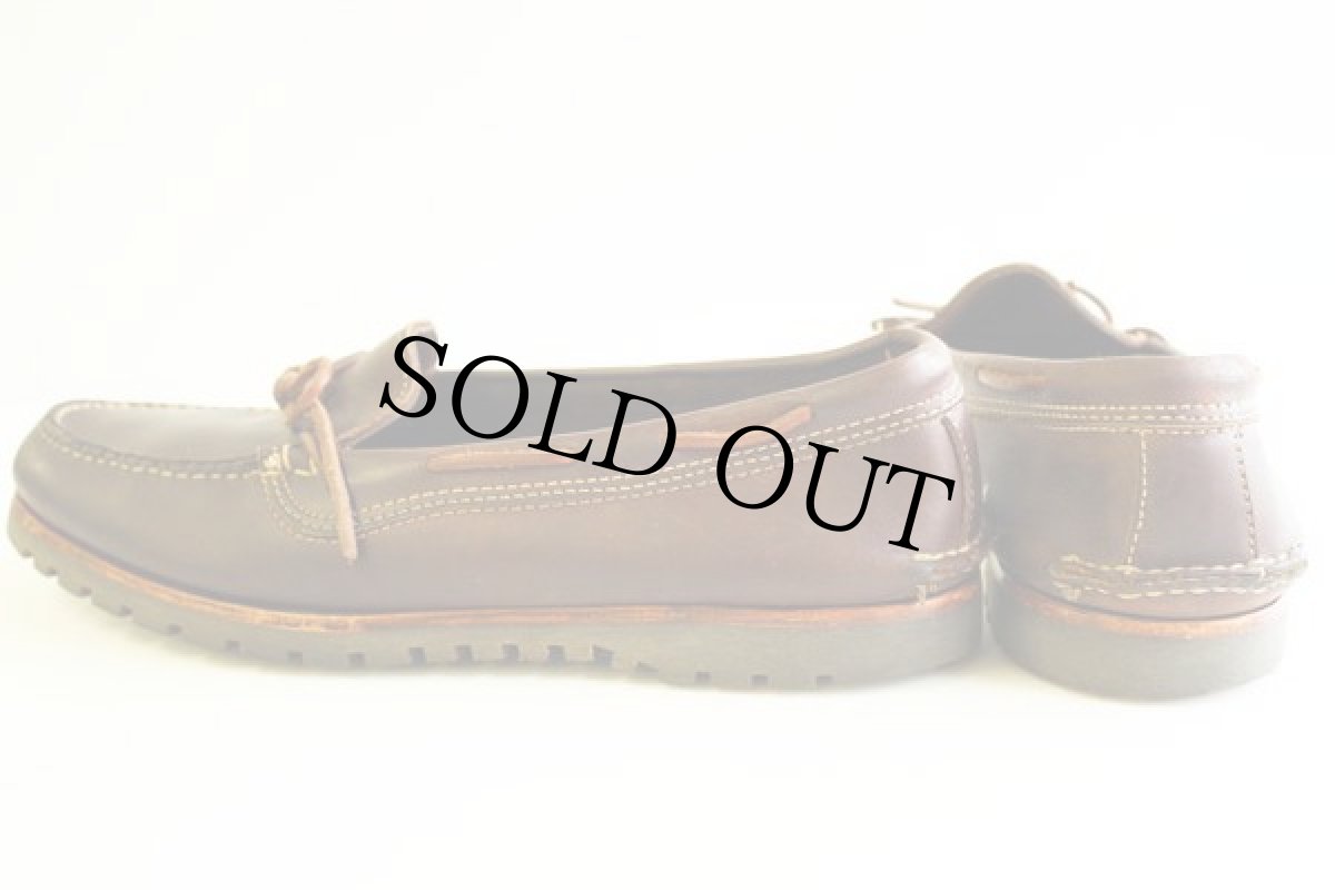 画像2: 00s USA製 ORVISオービス モカシン レザーシューズ 焦茶 10 (2)