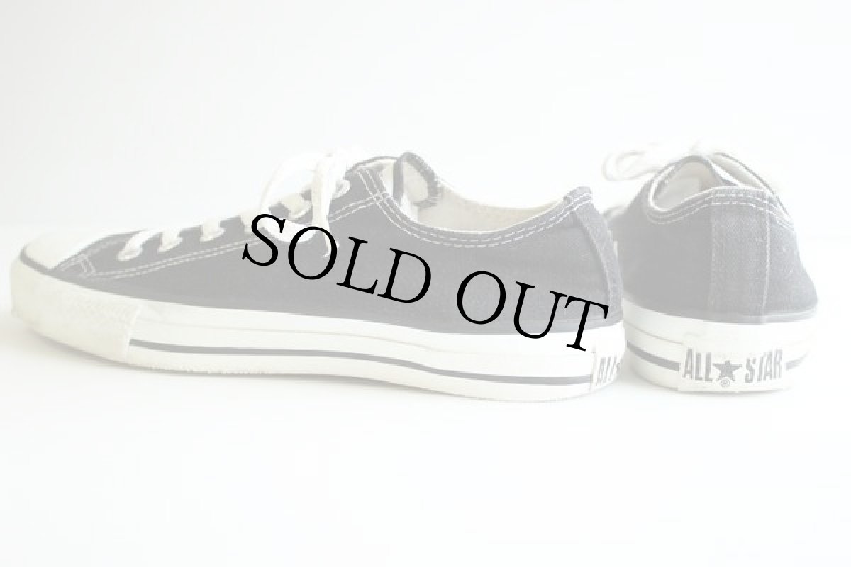 画像2: 90s USA製 CONVARSEコンバース ALLSTARオールスター Low 黒 7.5 (2)