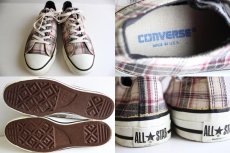 画像3: 90s USA製 CONVARSEコンバース ALL STARオールスター Low チェック 7.5 (3)