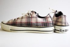 画像2: 90s USA製 CONVARSEコンバース ALL STARオールスター Low チェック 7.5 (2)