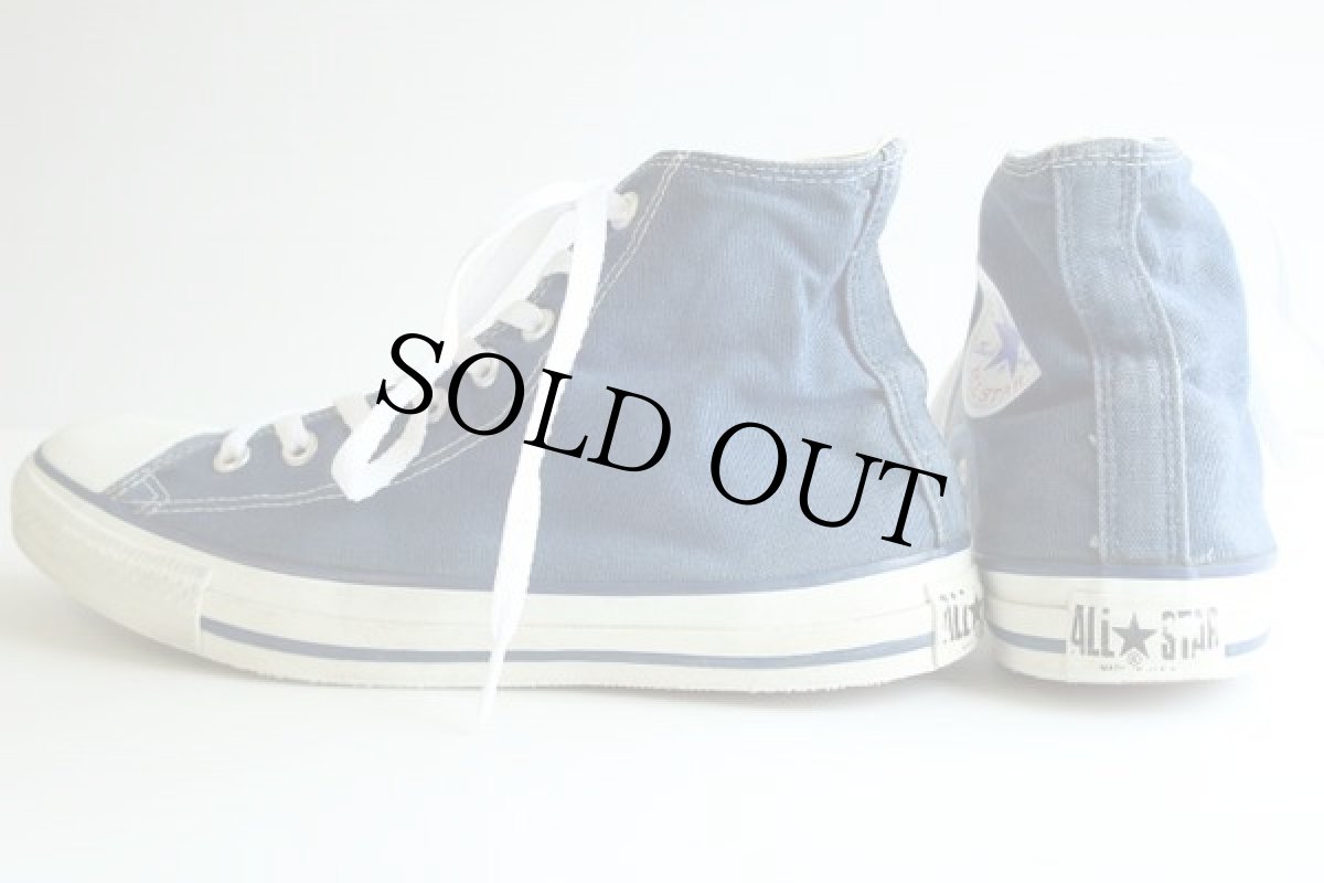 画像2: 90s USA製 CONVARSEコンバース ALLSTARオールスター HI 紺 9 (2)