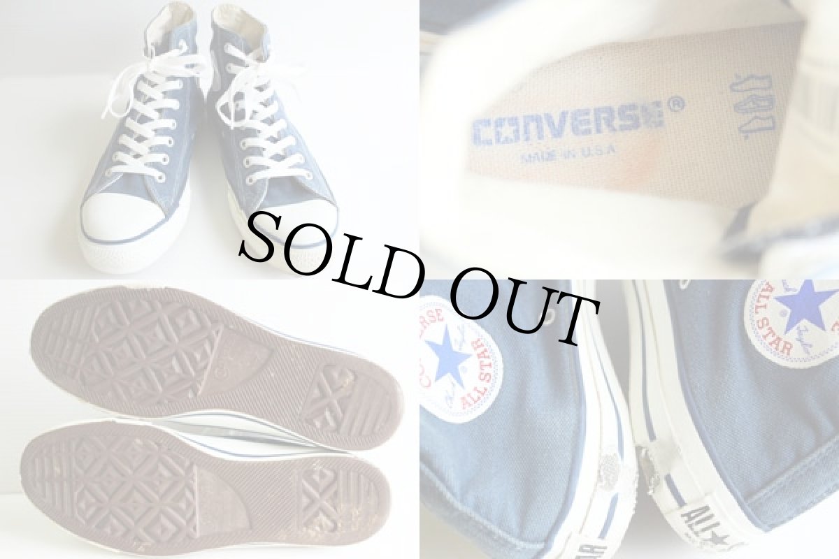 画像3: 90s USA製 CONVARSEコンバース ALLSTARオールスター HI 紺 7.5 (3)